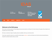 Tablet Screenshot of idas.co.nz